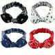 thumbnail image 1 of Paisley Print Boho Head Band Women's Soft Headbands Vintage Bowknot Elastic Hairbands Trendy Hair Accessories, 1 of 5