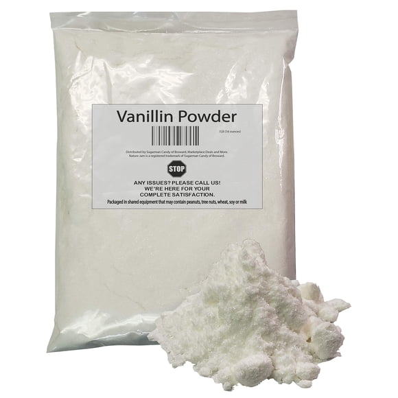 Polvo de Vainillina Grado Alimenticio Naturejam 454g para Saborizantes