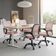thumbnail image 5 of Silla de oficina DUMOS de respaldo medio, malla con soporte lumbar, rosa, 5 of 5