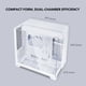 thumbnail image 2 of Caja para PC Lian Li O11 Vision-M mATX Blanca 140 mm, 2 of 8