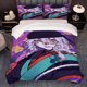 thumbnail image 1 of 3pcs The Ashes of Rage Kimono Anime-Style Illustration Themed Print Exquisite Pattern Bedding Set, 1 of 5