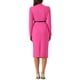 thumbnail image 3 of Vestido tubo de trabajo INSPIRE CHIC para mujer con cuello alto y vestido ajustado para carrera L Rosa Fucsia, 3 of 6