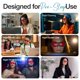 thumbnail image 4 of Gafas de luz azul Sleep ZM con lente roja estilo Wayfarer + estuche, 4 of 9