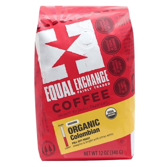 Café molido orgánico colombiano Equal Exchange, bolsa de 340 g