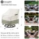 thumbnail image 3 of Funda para silla de exterior LSongSKY para silla giratoria de patio, paquete de 4, impermeable, 3 of 9
