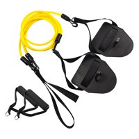 Ioensy - Fuerza Del Entrenador Del Brazo De Natación Con Banda De Resistencia Del Mango Para Interior Al Aire Libre 20 Libras Amarillo