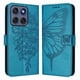 thumbnail image 1 of Funda Cartera Mariposa Para Motorola Edge 60 Fusion Con Soporte Y Ranuras Para Tarjetas Azul, 1 of 5