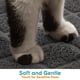 thumbnail image 4 of Alfombrilla de arena para gatos Conlun, 24 x 17 cm, rejilla de PVC, con control de dispersión, 4 of 8