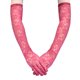 thumbnail image 1 of suxuMhao Guantes Largos de Encaje para Noche Boda Actuación en Escenario Baile Patrón Floral Rojo Oscuro Talla Única 19.7 Pulgadas Guantes de Encaje Transparentes para Ocasiones Formales Graduación,, 1 of 2