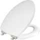 thumbnail image 1 of Asiento de inodoro Mayfair Bennett Slow Close Wood, alargado, blanco, 1 of 9