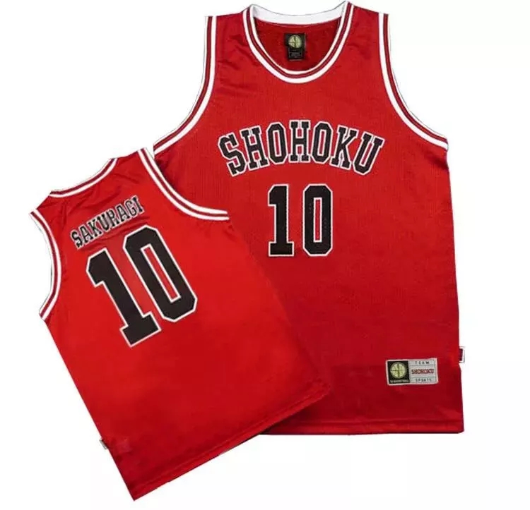 Sm - Polera Cosplay Hanamichi Sakuragi 10 Slam Dunk