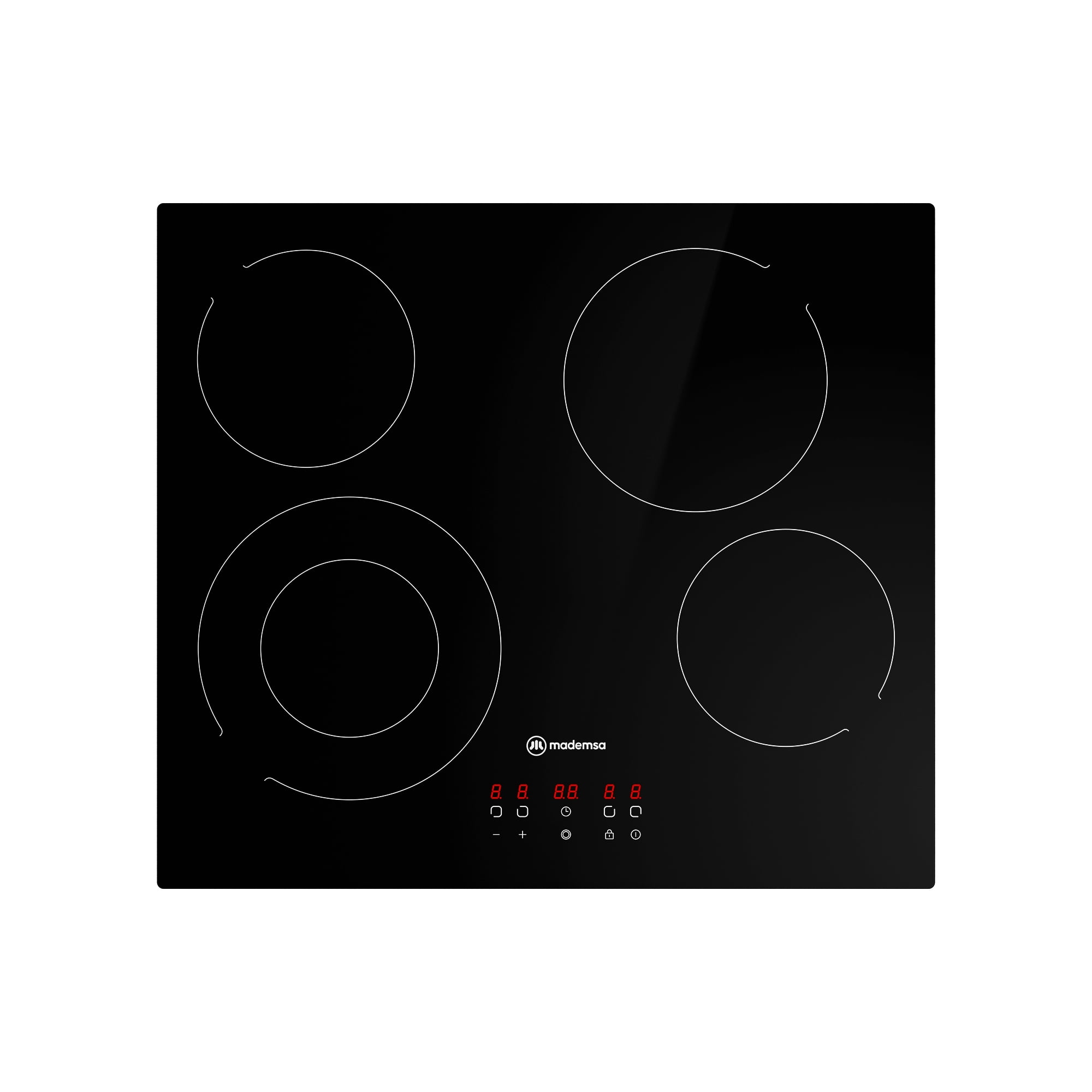 Encimera Eléctrica 4 Platos Mademsa Vitrocerámica Vm4tr