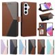 thumbnail image 5 of Funda Cartera Tricolor para Samsung Galaxy S26 FE con Soporte, Marrón, 5 of 6