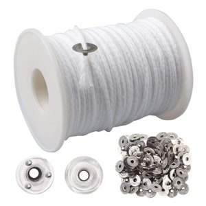 Magideal - De Fabricación De Velas, De Suministros De Fabricación De Velas, Mechas De Algodón Para Hacer Velas, Juego De Bricolaje Para Velas, Apto Para 18 Veces Compartido