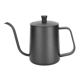 Genérico - Tetera De Cuello De Cisne Negra, 350 Ml, Para Café O Té