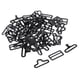 thumbnail image 3 of 20 juegos de clip de hardware de pajarita ajustable de metal para correa de corbata negro, 3 of 5