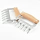 thumbnail image 1 of 2pcs Chicken Shredder Bear Claws, Stainless Steel BBQ Meat Shredder Claws With Wooden Handle, Bottle Opener Turkey Chicken Claws, Kitchen Accessories, 1 of 4