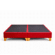 thumbnail image 2 of Base Cama 2 Plazas LORE Felpa Premium Rojo / Reforzada Con Patas De Madera, 2 of 3
