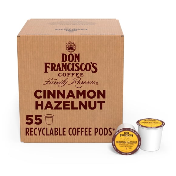 Cápsulas de café Don Francisco's Cinnamon Hazelnut 55 cápsulas