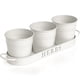 thumbnail image 1 of Set de macetas Barnyard Designs Farmhouse Herb Garden, color blanco, 1 of 21
