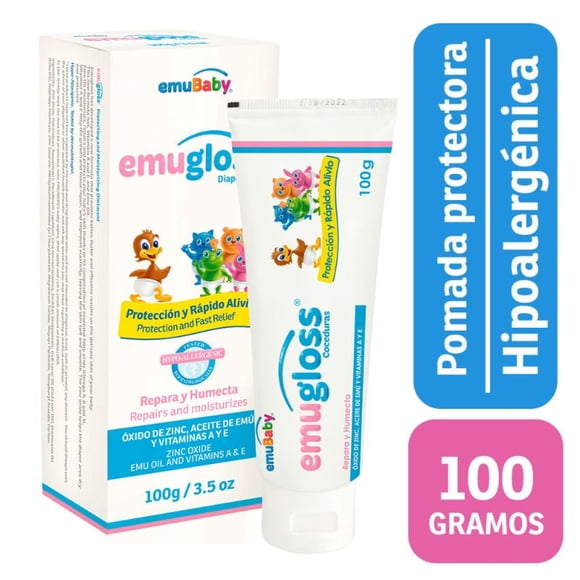 Pomada Emugloss, Repara y Humecta 100 g, 100 g