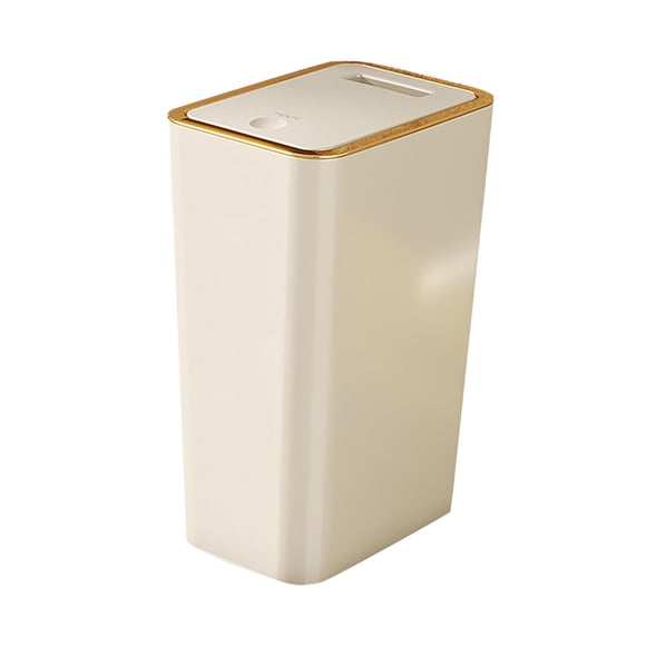 Bote De Basura Delgado Bote De Basura Para Baño Con Tapa Para Inodoro Sala De Estar Entrada 10L