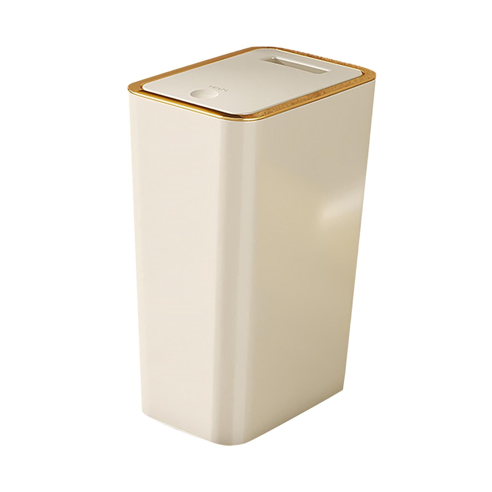 Bothyi - Bote De Basura Delgado Bote De Basura Para Baño Con Tapa Para Inodoro Sala De Estar Entrada 10l