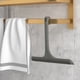 thumbnail image 3 of Compresora de ducha 2 en 1 con gancho,Diseño doble con rascador y superficie de frotamiento,Compresora de baño sin rayas para puertas de vidrio,Espejos,Ventanas,Parabrisas de coche (gris), 3 of 3