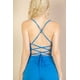 thumbnail image 2 of Mono de Canalé con Espalda Descubierta, Cuello Vuelto y Perneras Anchas con Abertura, 2 of 9