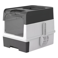 Genérico - Arenero Cerrado Grande Para Gatos - Xl Caja Extraíble