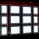 thumbnail image 2 of Marco de fotos LED HKSIGN A4 vertical colgante 3 piezas, 2 of 8