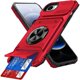 thumbnail image 3 of Apple iPhone 17e/16e Para Funda de Teléfono con Soporte de Anillo para Dedo y Pata de Apoyo, Ranuras para Tarjetas, Resistente a Golpes, Resistente, Protectora, Compatible con Soporte Magnético para, 3 of 8