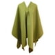 thumbnail image 1 of Poncho Paño 100% Lana Unisex - Largo - Verde Limón, 1 of 3