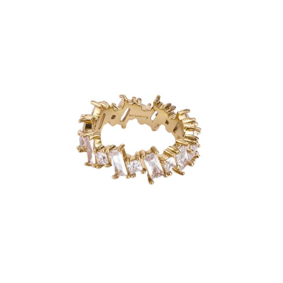 ANILLO Hey Harper Dorado con Baño de Oro, Resistente al Agua y Apilable