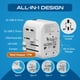 thumbnail image 3 of Adaptador de corriente universal Ceptics 5 en 1 con USB-A y USB-C, 3 of 9