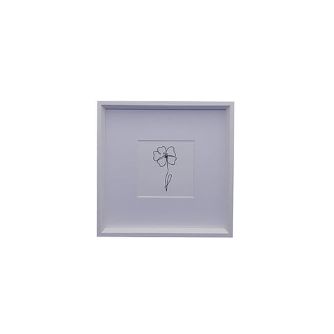 Vgo - Marco 20X20 Para Foto 10X10 Blanco Blanco