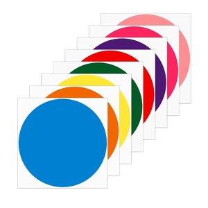 Bothyi - 8 Pegatinas De Puntos De Colores, Etiquetas Circulares Extraíbles Para Eventos De Oficina Y Guardería.