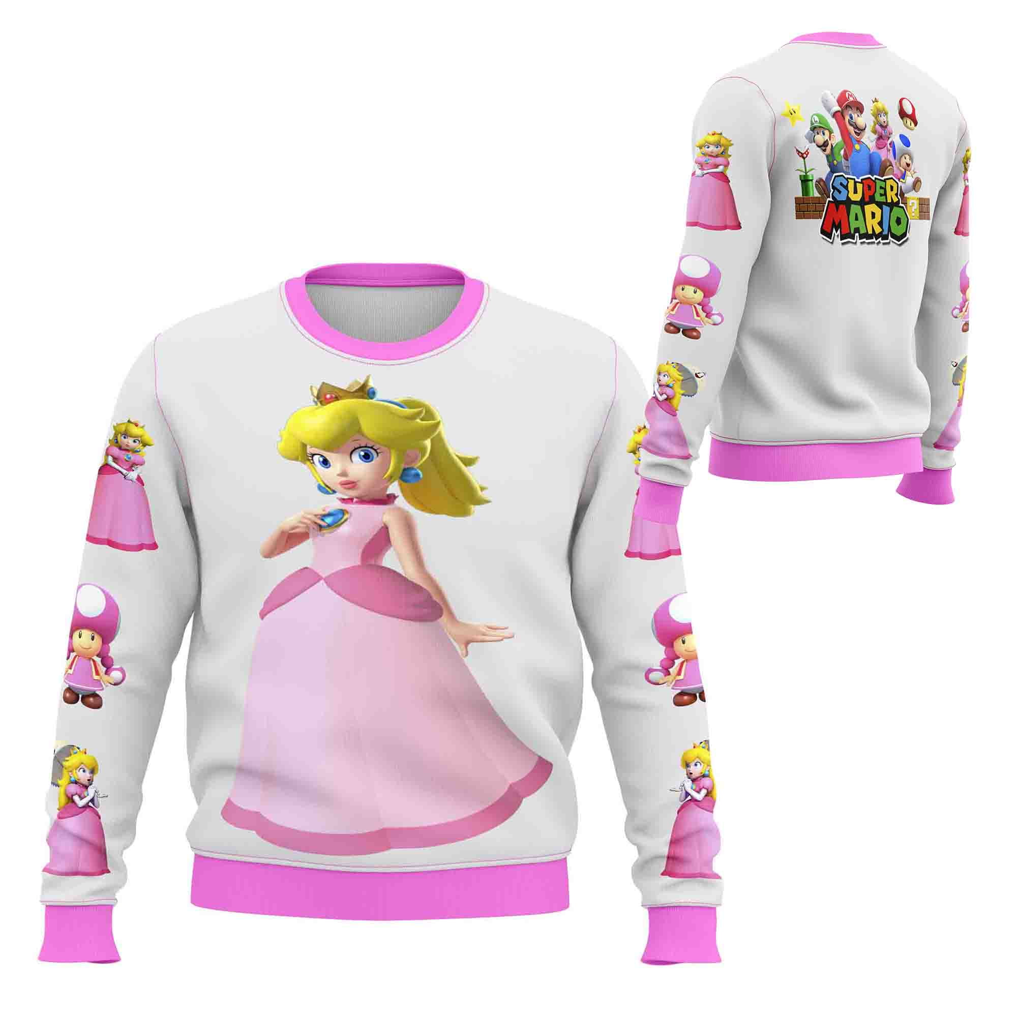 Mundo Textil - Polerón Princesa Peach Mario Bros D7 - Talla 4