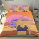 thumbnail image 1 of Princesa del Espacio Lésbica Conjunto de sábanas temático, trío de piezas, cómodo y amigable con la piel, diseño único, regalo de decoración para el hogar para familiares, amigos y fans,173cm *218cm, 1 of 6