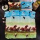 thumbnail image 1 of Floral Colorful Unicorn Dreamcatcher Quilt Duvet Cover Set Bedclothes 3-Piece Bedding Set, 1 of 4