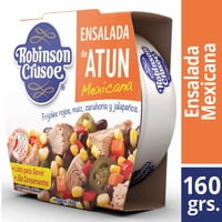 Atún Ensalada Mexicana Lata Drenado 160 G - Neto 160 G Robinson Crusoe