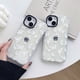 thumbnail image 2 of Funda transparente con diseño de mariposa blanca para iPhone 13 de 6,1 pulgadas, con parachoques integrado y protección a prueba de golpes., 2 of 6