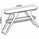 thumbnail image 2 of Mesa de Arrimo Doris Blanco Y Café, 2 of 5