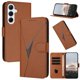 thumbnail image 1 of Funda Cartera Fibra de Carbono para Samsung Galaxy A26 con Soporte y Cierre Magnético Marrón, 1 of 6