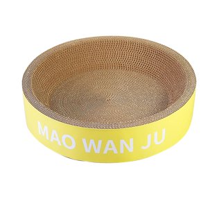 Ioensy - Tazón De Rascador De Gatos Tazón Redondo Protector Toys De Gato Para Gatos Interiores L