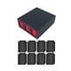 thumbnail image 2 of Caja De Mazo De Cartas Con Divisores De 8 Cartas Contenedor Fuerte Almacenamiento De Tarjeta De Juego Resistente Rojo Negro, 2 of 5
