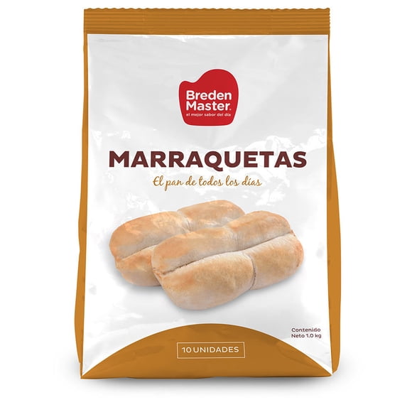 Pan Precocido Congelado Marraqueta, 1000 GR