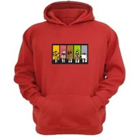 Genérico - Polerón Canguro Perros De La Calle Rojo Talla L Unisex