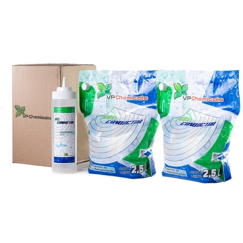 Vp Chemicals - Gel Conductor Pack 2 Bolsas 2,5 Lts + Dispensador