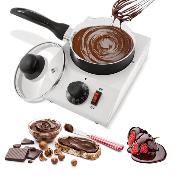 Olla para Derretir Chocolate WICHEMI 110V 1L Fondue Eléctrica
